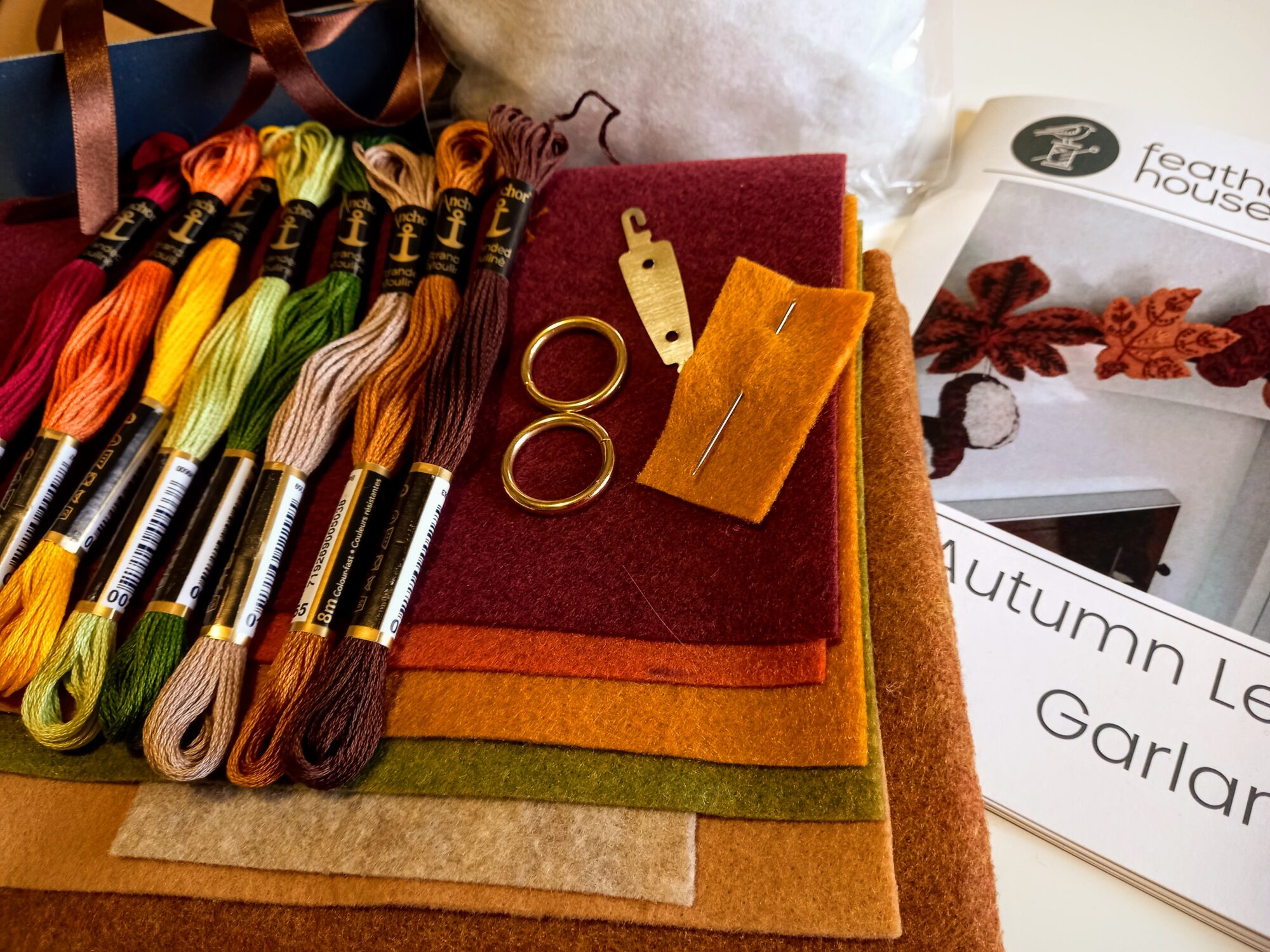 Autumn Garland Felt Craft Kit Garland Craft Kit Craft Kit for