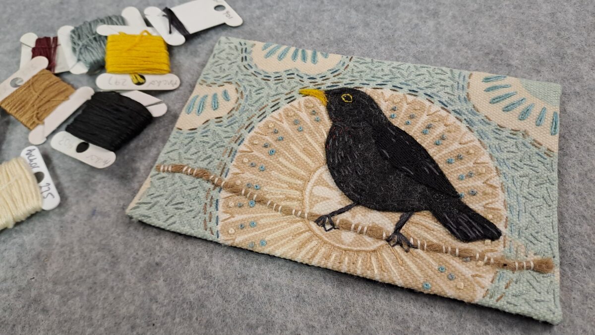 Blackbird Postcard